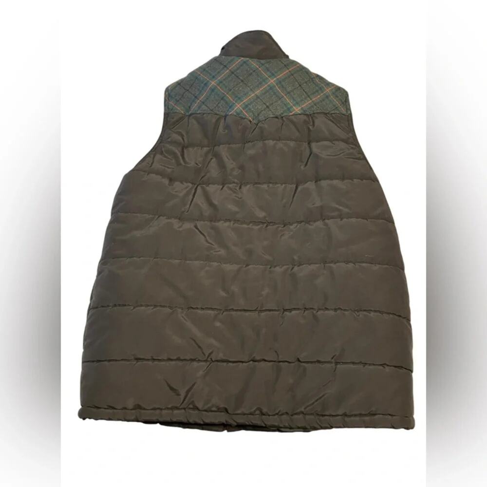 Weatherproof Vintage Mens Puffer Vest Medium Black Plaid Cabincore Outdoor - Picture 3 of 9